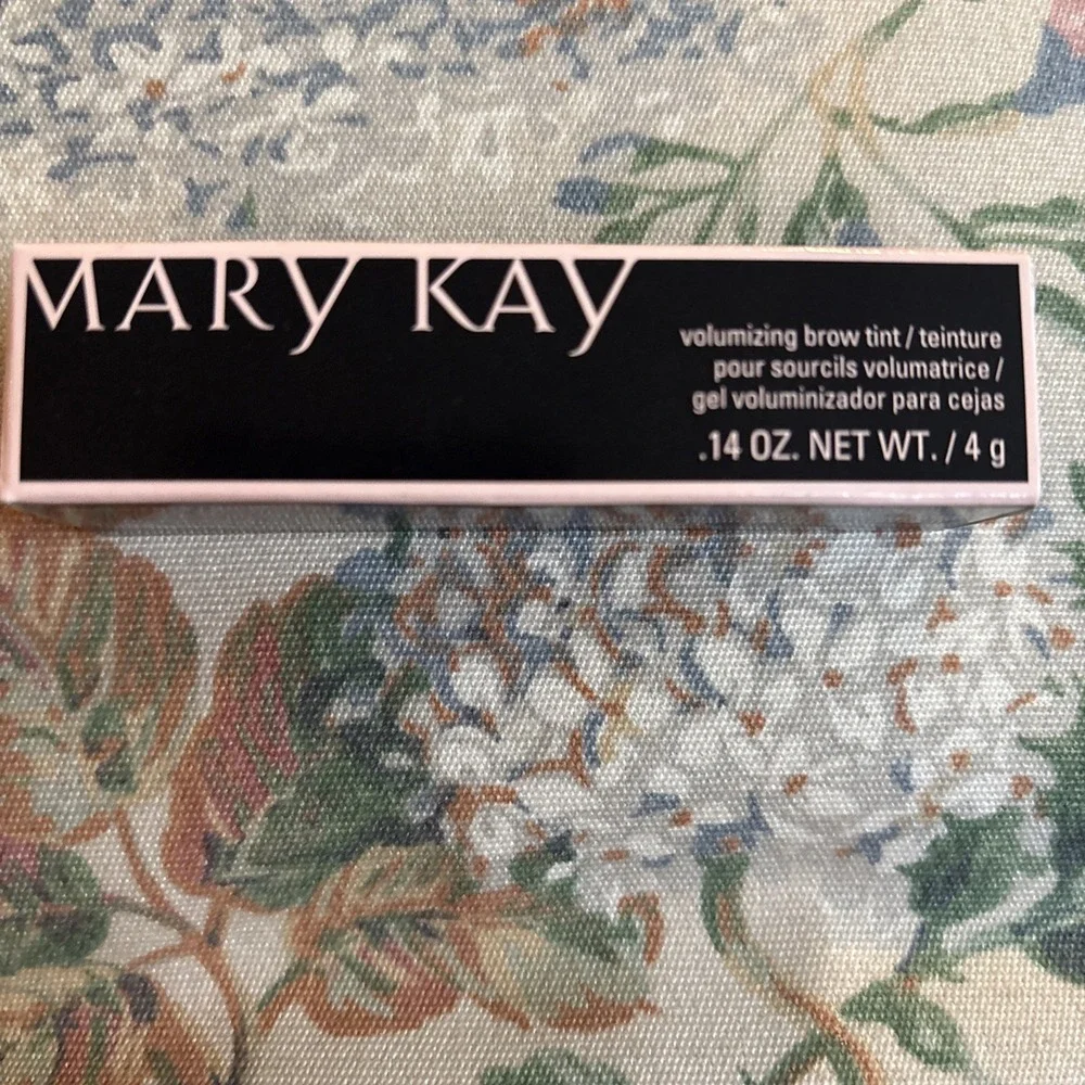 New In Box Mary Kay Volumizing Brow Tint‎ Dark Brunette #125035 Full Size